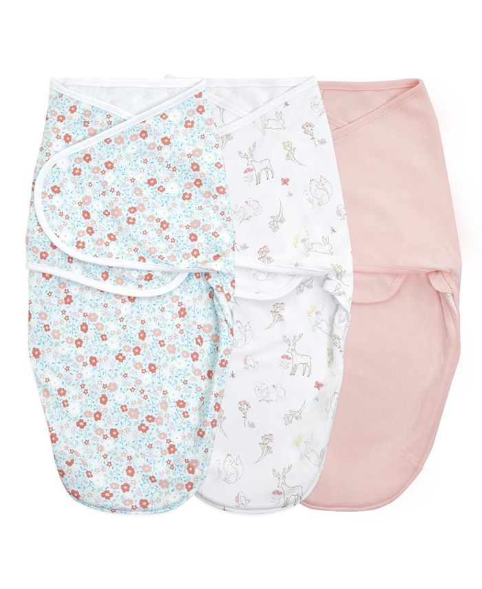 aden by aden + anais Essentials Easy Swaddle Collection Wrap, Set of 3