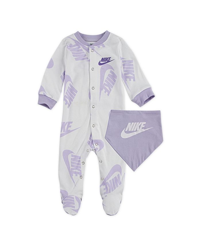 Nike Baby Boys Footed Coverall Bib - Macy's