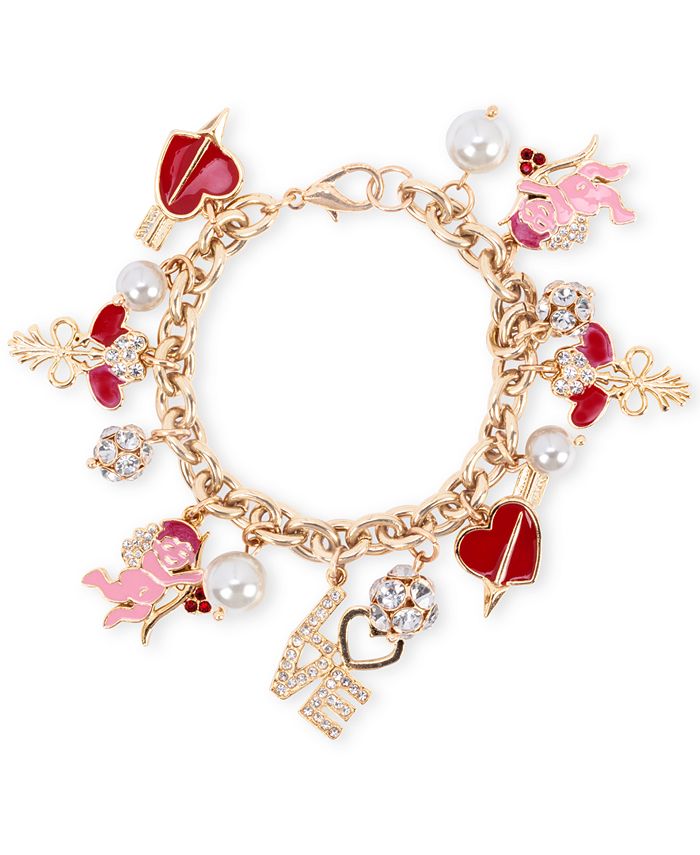 Macy's gold sale charm bracelet