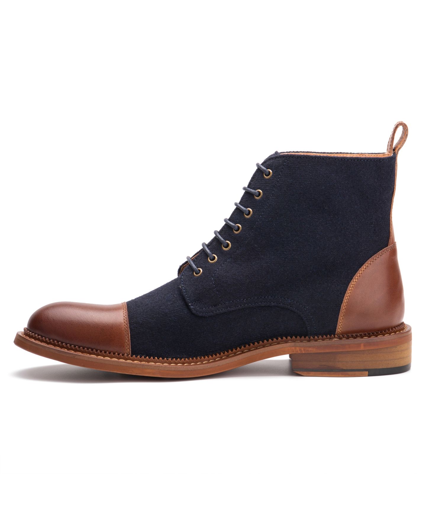 Мужские ботинки Vintage Foundry Co Remington Boot, цвет: Рыжевато-коричневый / Тёмно-синий — фото 5