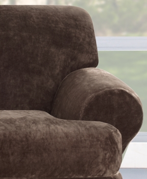 Sure Fit Stretch Plush 2-Piece T-Sofa Slipcover Bedding