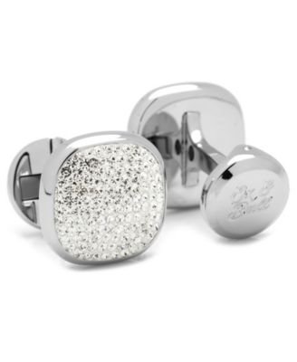 Men's Pave Cufflink and Stud Set