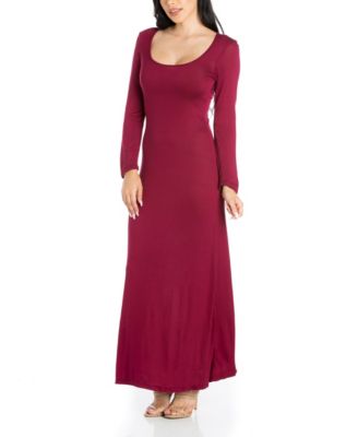 Women's Long Sleeve Maxi Dress