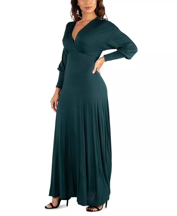 Women's Formal Long Sleeve Maxi Dress - thumbnail 6