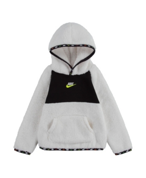 image of Nike Toddler Boys Micro-Swoosh Sherpa Hoodie