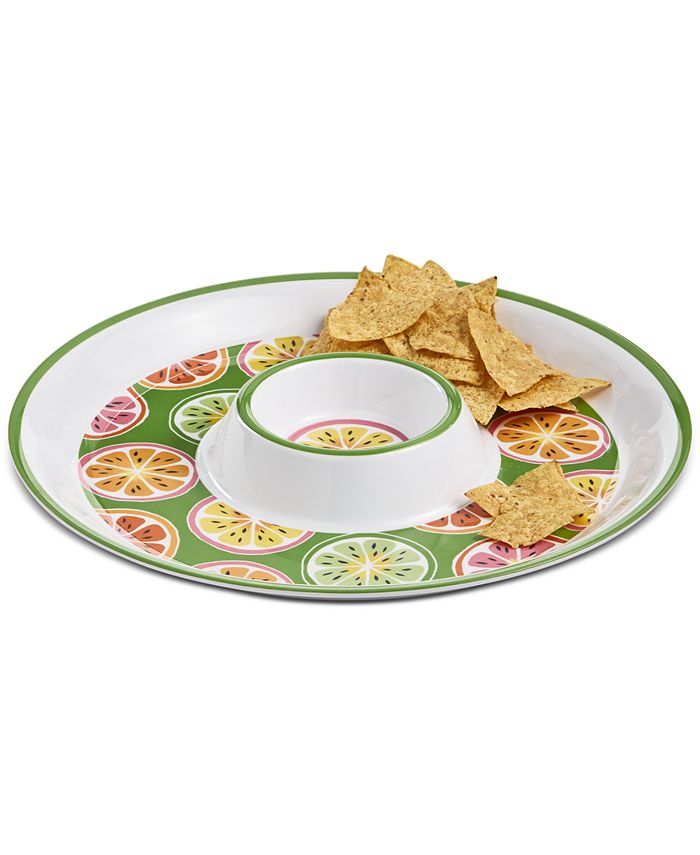 Martha Stewart Collection Melamine Chip & Dip, Created for Macy's Macy's