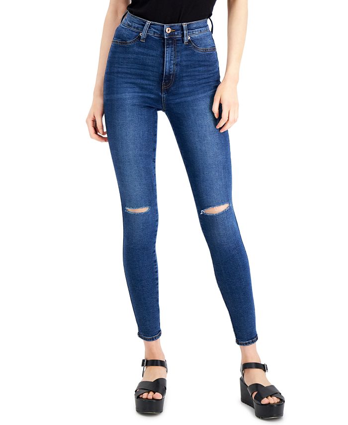 Celebrity Pink Juniors' Curvy High-Rise Skinny Jeans - Macy's