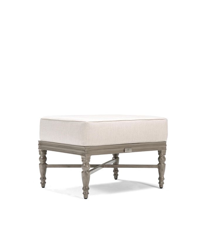 Furniture Winston Grayson Wicker Outdoor Ottoman with Outdura ® Remy