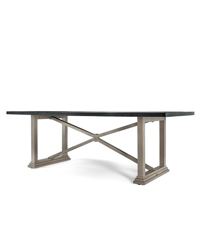 Furniture - Grayson Rectangular Aluminum Top Outdoor Dining Table