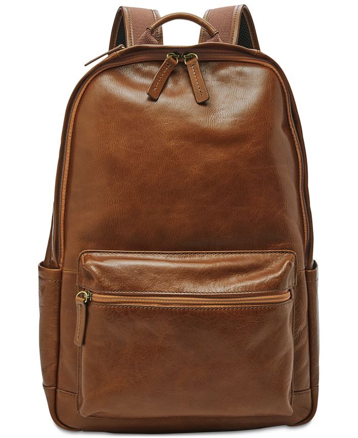 Fossil Men's Brown Buckner Backpack Macy's