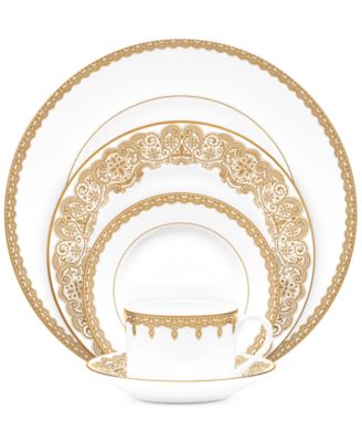 Waterford - Lismore Lace Gold 5 Piece Place Setting