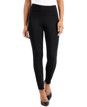 Inc Women's Front-Zip Ponte-Knit Leggings Created for Macy's