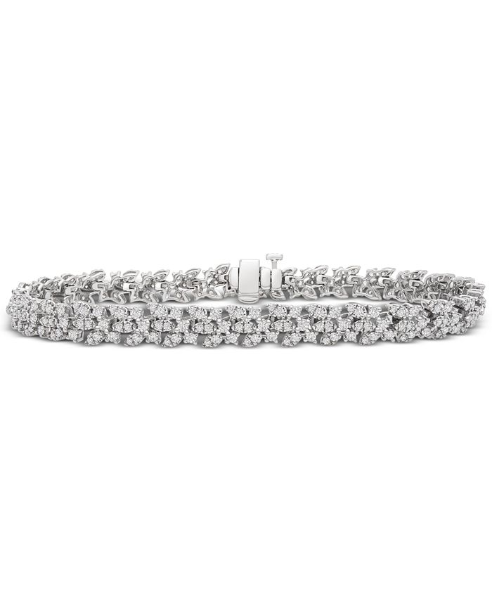 Wrapped in Love - Diamond Triple Row Bracelet (3 ct. t.w.) in 14k White Gold