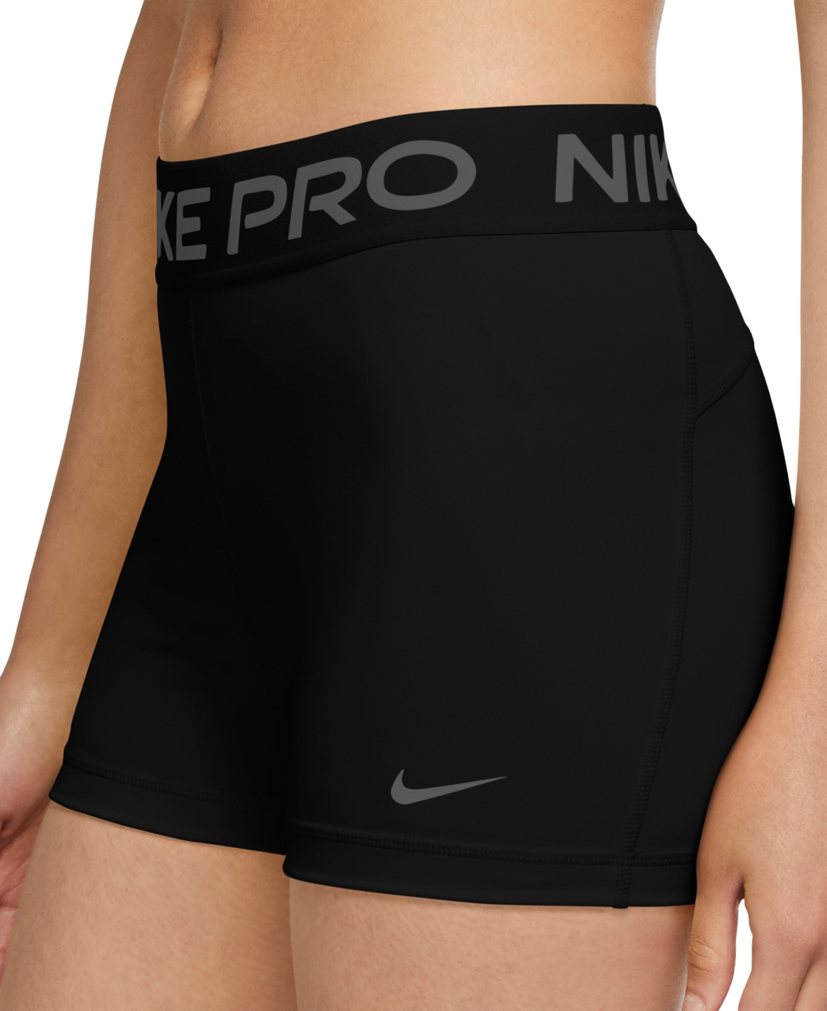 Nike Pro Women's 3" Shorts In Black,iron Grey