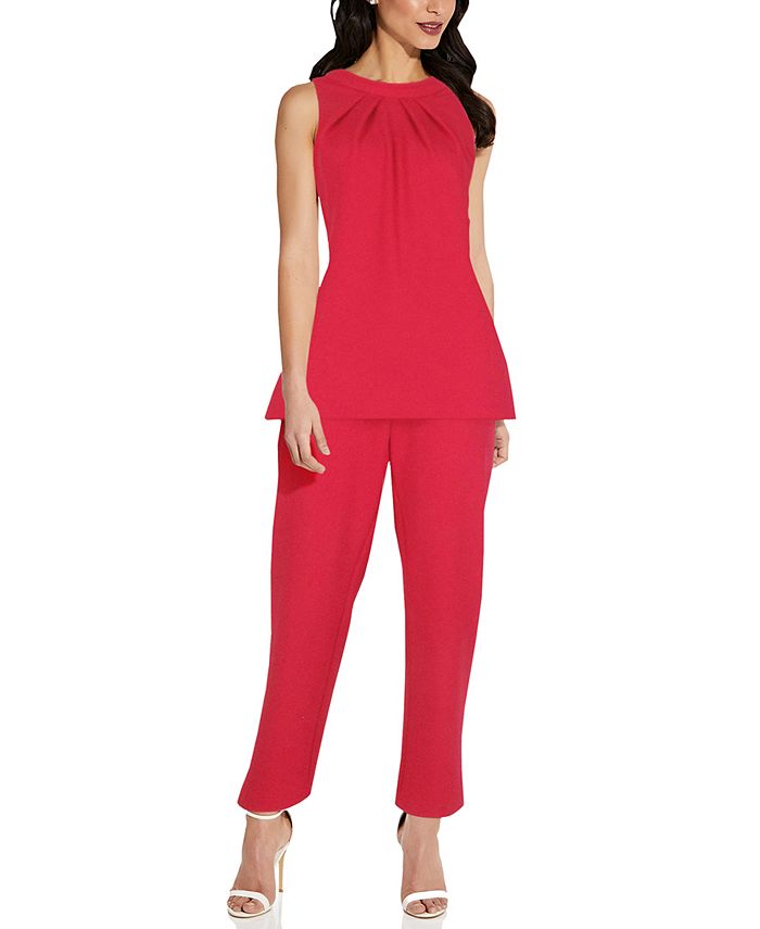 Adrianna Papell Halter Jumpsuit - Macy's