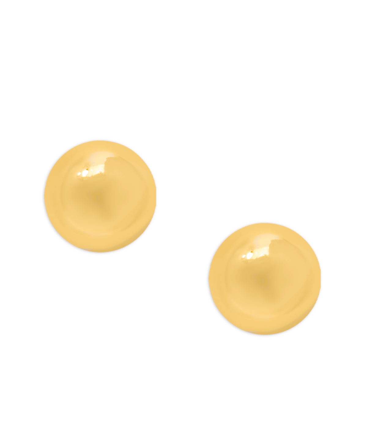 Diamond Accent Dolphin Fishhook BallPlate Or Silver Plate Stud Set - Gold
