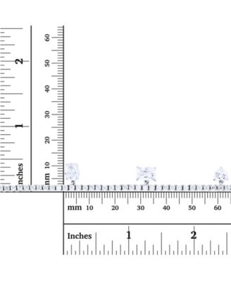 Cubic Zirconia Cut Drop Flexible Tennis Bracelet in Sterling Silver