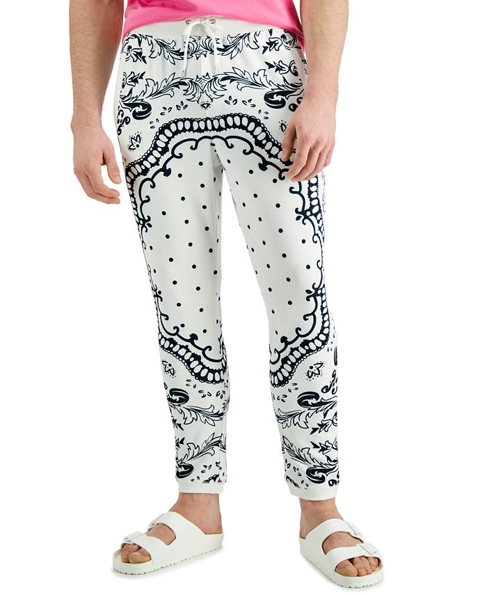 INC International Concepts Men's Bandana Jogger Pants, Created for Macy ...