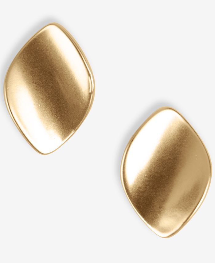 Lucky Brand Gold Tone Curved Stud Earrings Macy s