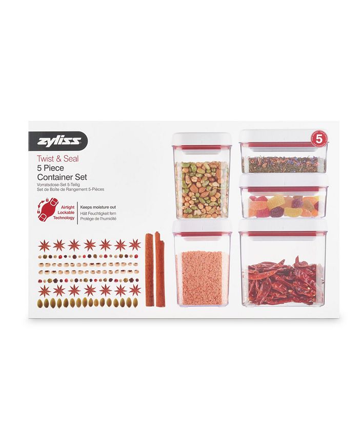 Zyliss Twist & Seal 5 Piece Food Storage Container Set Macy's