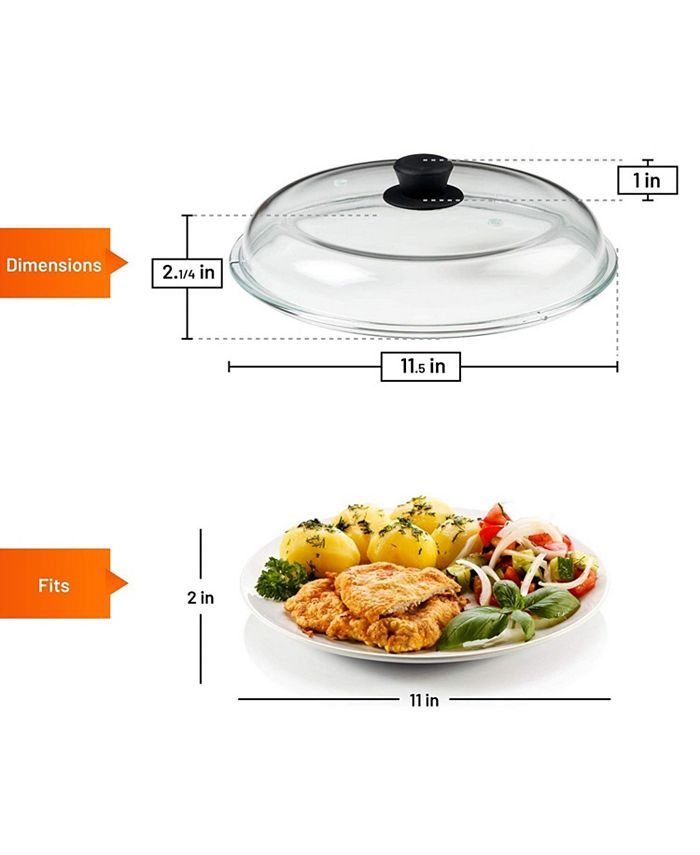 Bezrat Microwave Tall Glass Plate Cover & Reviews Kitchen Gadgets