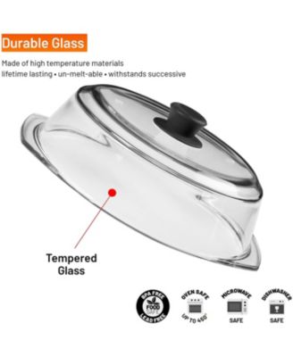 Microwave Tall Glass Plate Cover