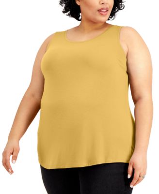 macys plus size tank tops