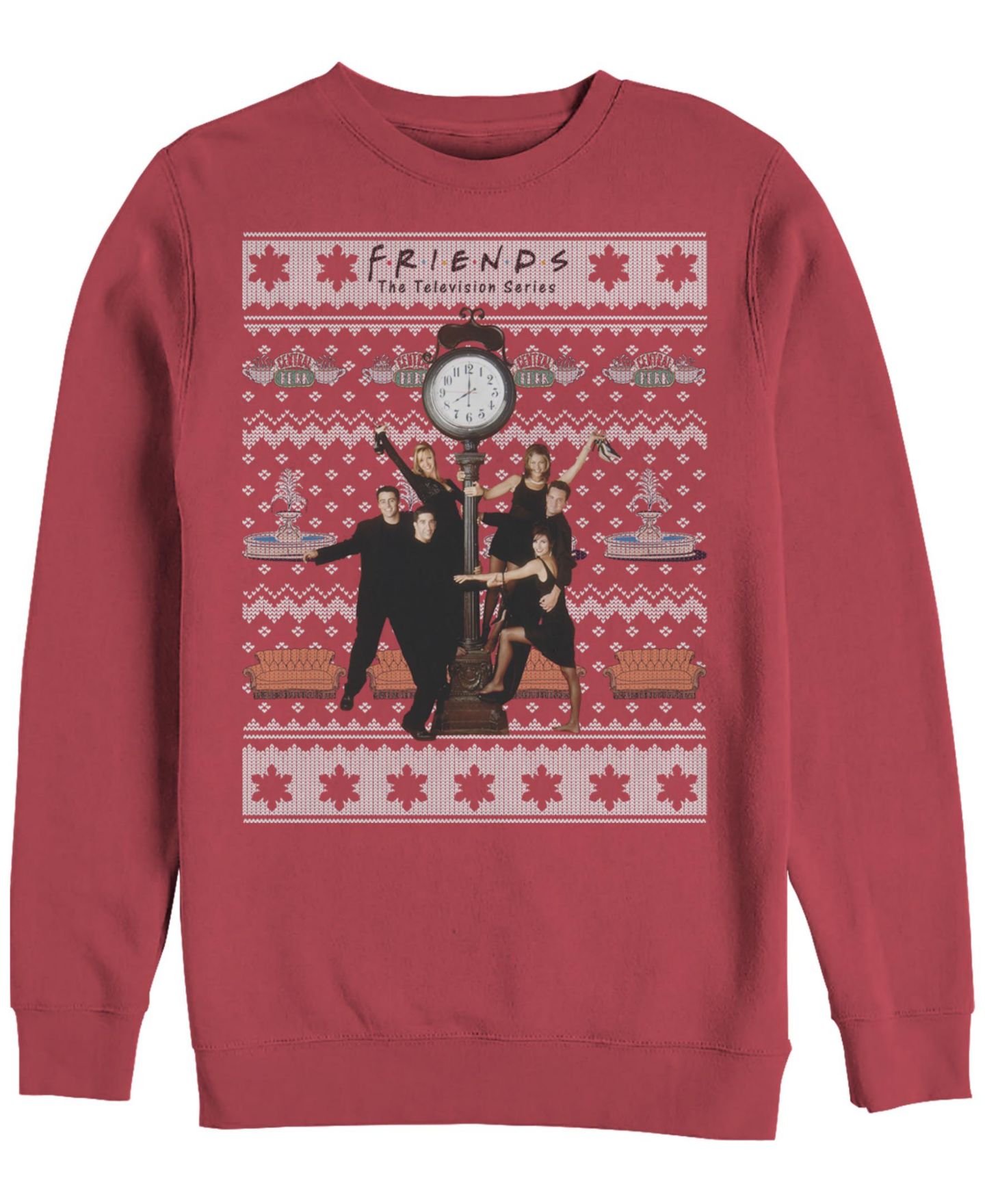 Мужская толстовка Fifth Sun Friends Ugly Long Sleeve, цвет: Красный — фото 1