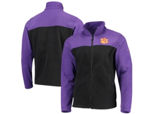 Columbia Clemson Tigers Men's Flanker Jacket Iii Fleece Full Zip Jacket