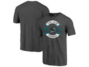 Majestic San Jose Sharks Men's Tri-blend Crease T-Shirt