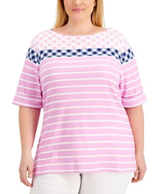 macy's women's plus size blouses