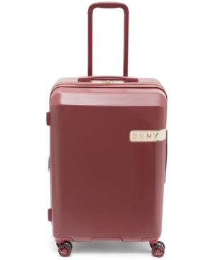 Dkny Closeout!  Rapture 24" Hardside Spinner Suitcase In Wine