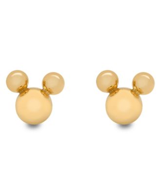 14kt gold mickey mouse earrings