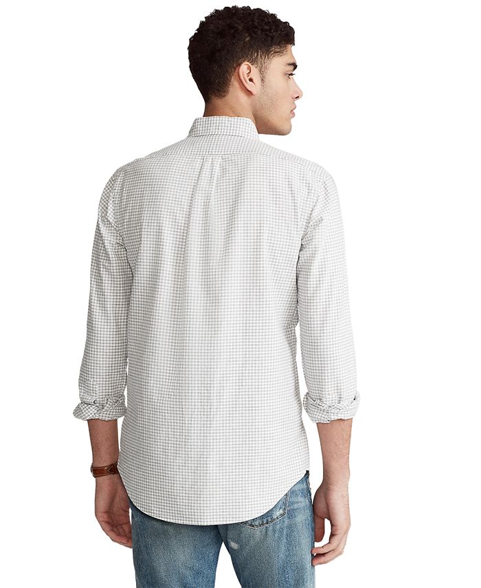 Polo Ralph Lauren Men's ClassicFit Gingham Oxford Shirt & Reviews Casual ButtonDown Shirts