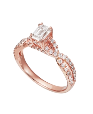 Macy's Diamond Engagement Ring (1 1/4 Ct. T.w.) In 14k Rose Gold