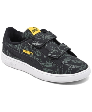 image of Puma Little Boys Smash v2 Archeo Stay-Put Closure Casual Sneakers from Finish Line