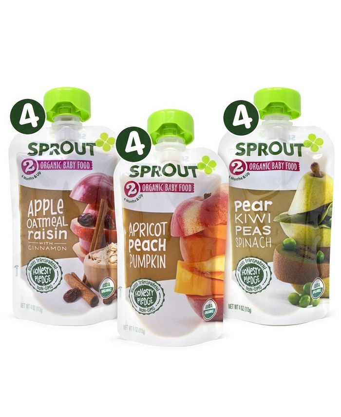 Sprout Organic Foods Baby Food Variety Pack, 4 oz, 12 Count & Reviews Food & Gourmet Gifts