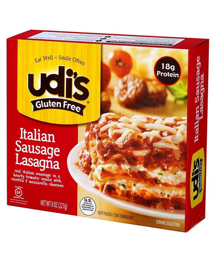Udi's Italian Sausage Lasagna, 8 oz, 3 Count Macy's