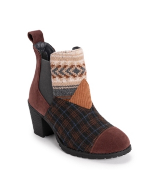 image of Women-s Nadine Patchwork Block Heel Booties Women-s Shoes