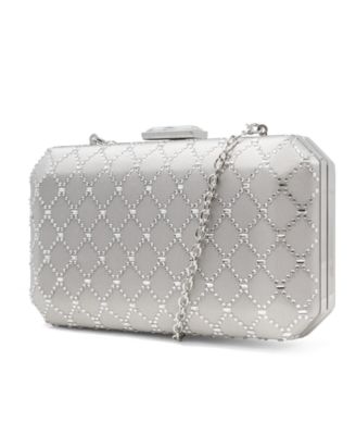 Sasha Satin Sparkle Clutch, Exclusively at Macy's