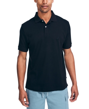 Nautica Men's Solid Cotton Interlock Polo