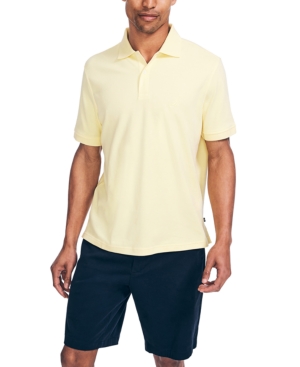 Nautica Men's Solid Cotton Interlock Polo