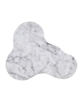 Slab Marble Short Side Table