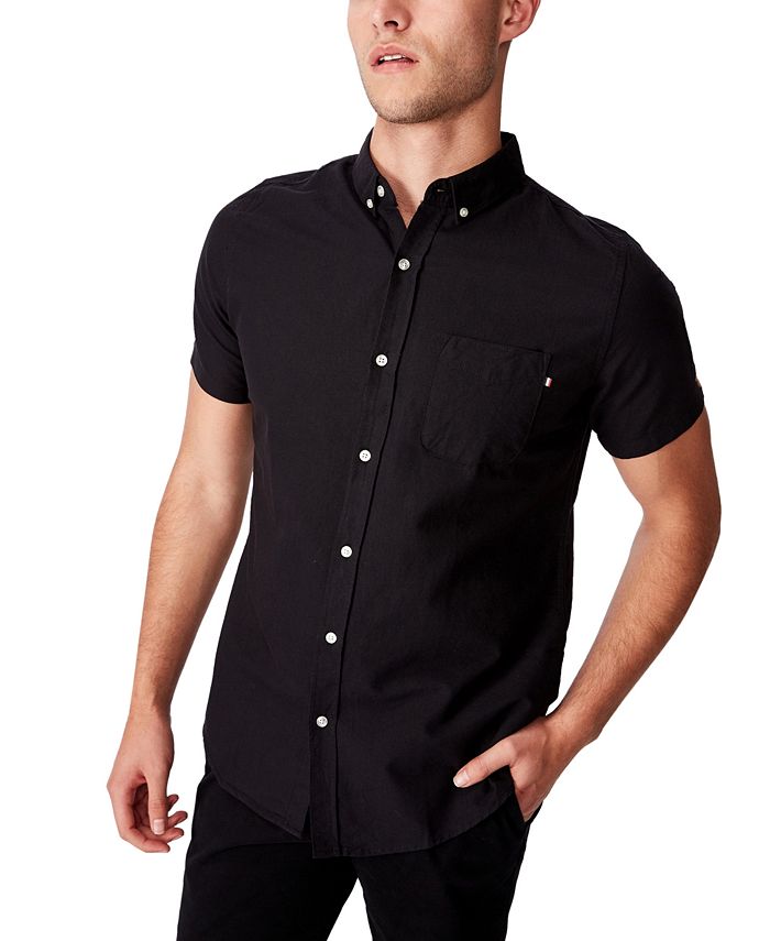 COTTON ON Men's Vintage-Like Prep Short Sleeve Shirt & Reviews - Casual ...