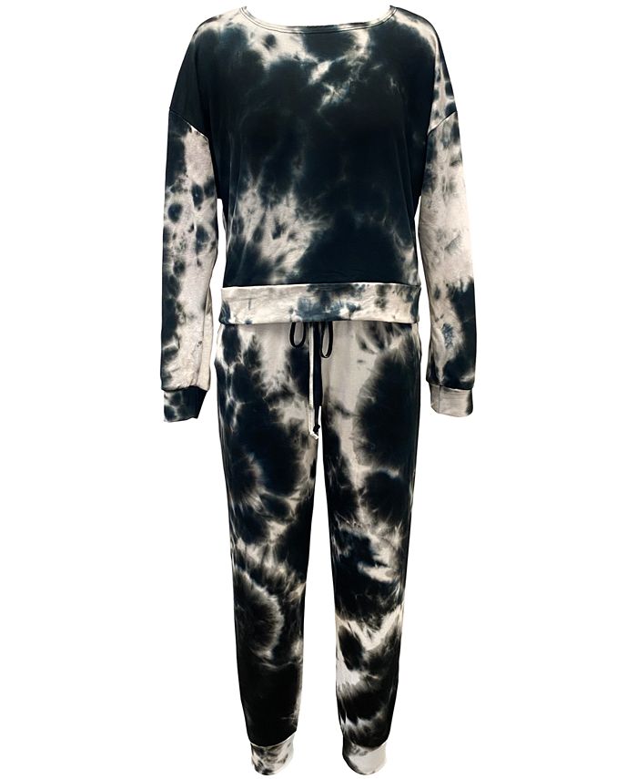 Jenni Women's Tie-Dyed Loungewear Set, Created for Macy's & Reviews ...