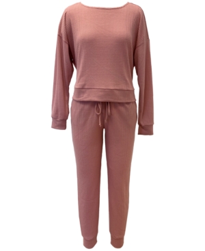 Jenni Waffle Knit Pajama Set Created for Macy's