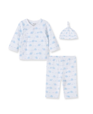 Baby Boys 100% Organic Cotton Elephant 3 Piece Set
