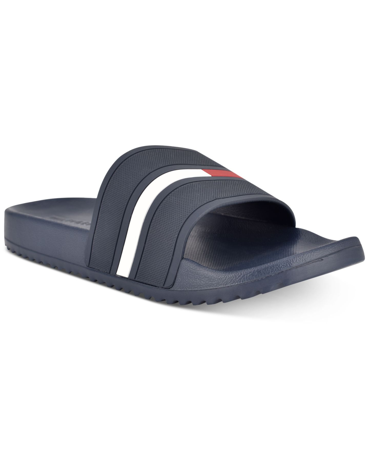 Мужские сандалии Tommy Hilfiger Redder Flag Logo Pool Slide, цвет: Тёмный синий — фото 2