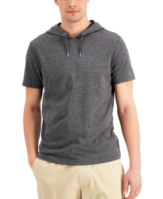 INC International Concepts - Men's Lightweight Ribbed Hoodie, Created for Macy's