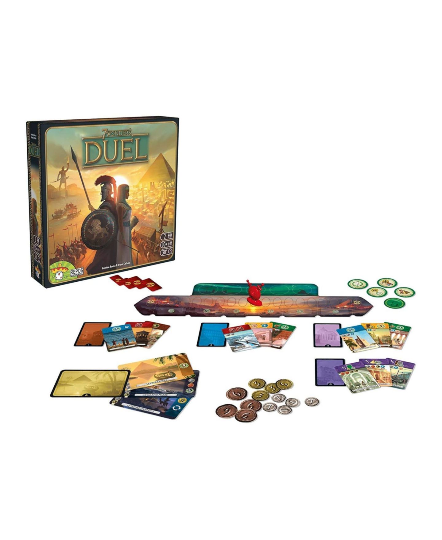 Детская настольная игра Asmodee Editions 2 Player Strategy 7 Wonders Duel Board Game, Ages 10+ — фото 5